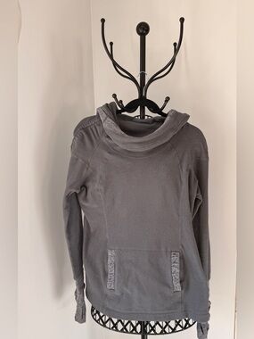 lululemon athletica Women's Gray Cowl-Neck Pullover Sweater